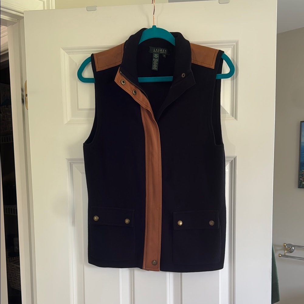 Ralph Lauren Black and Tan Women's Vest
